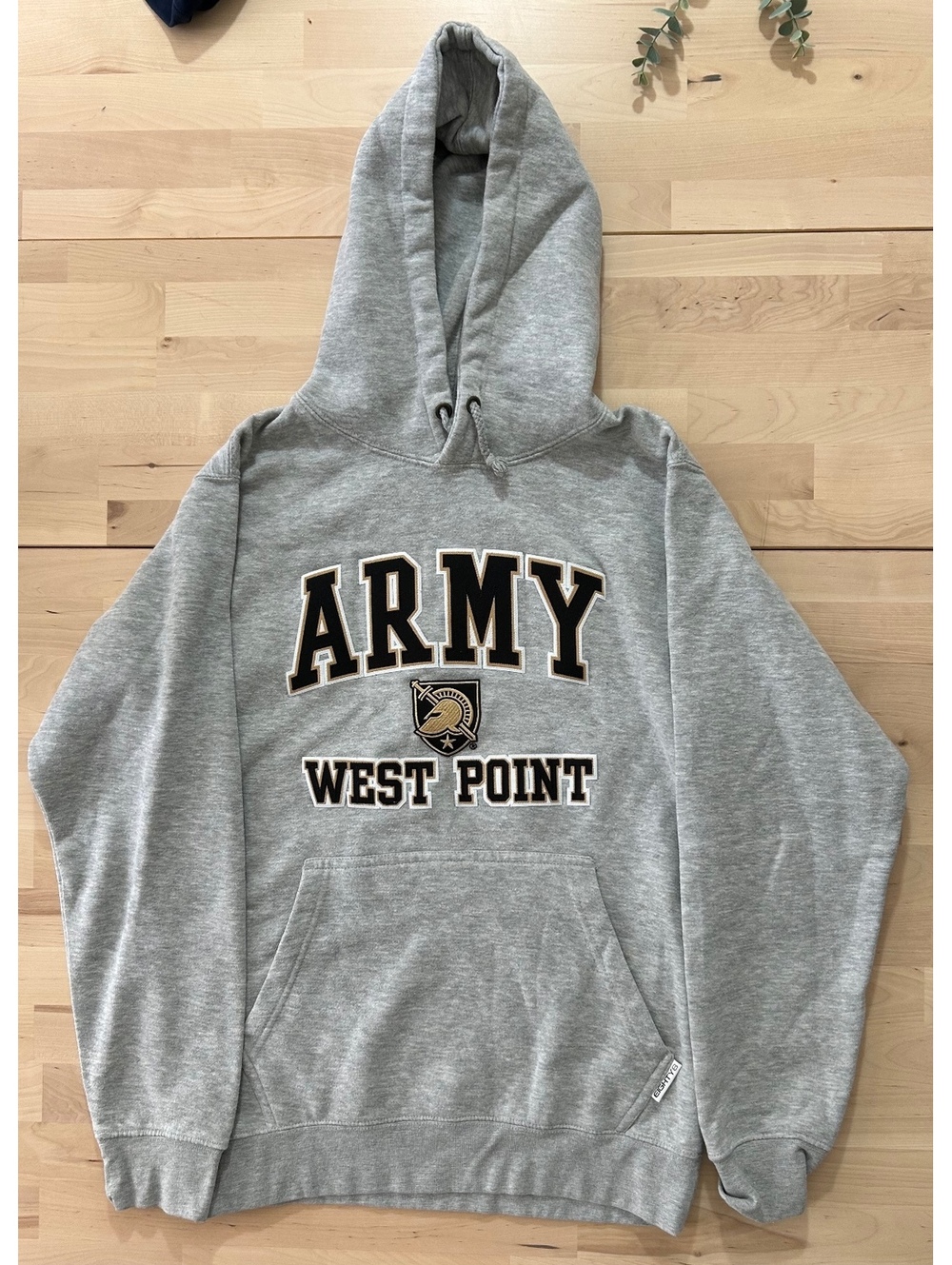 MSP Eighty8 Army West Point Grey Collegiate Pullover Hoodie - Size S